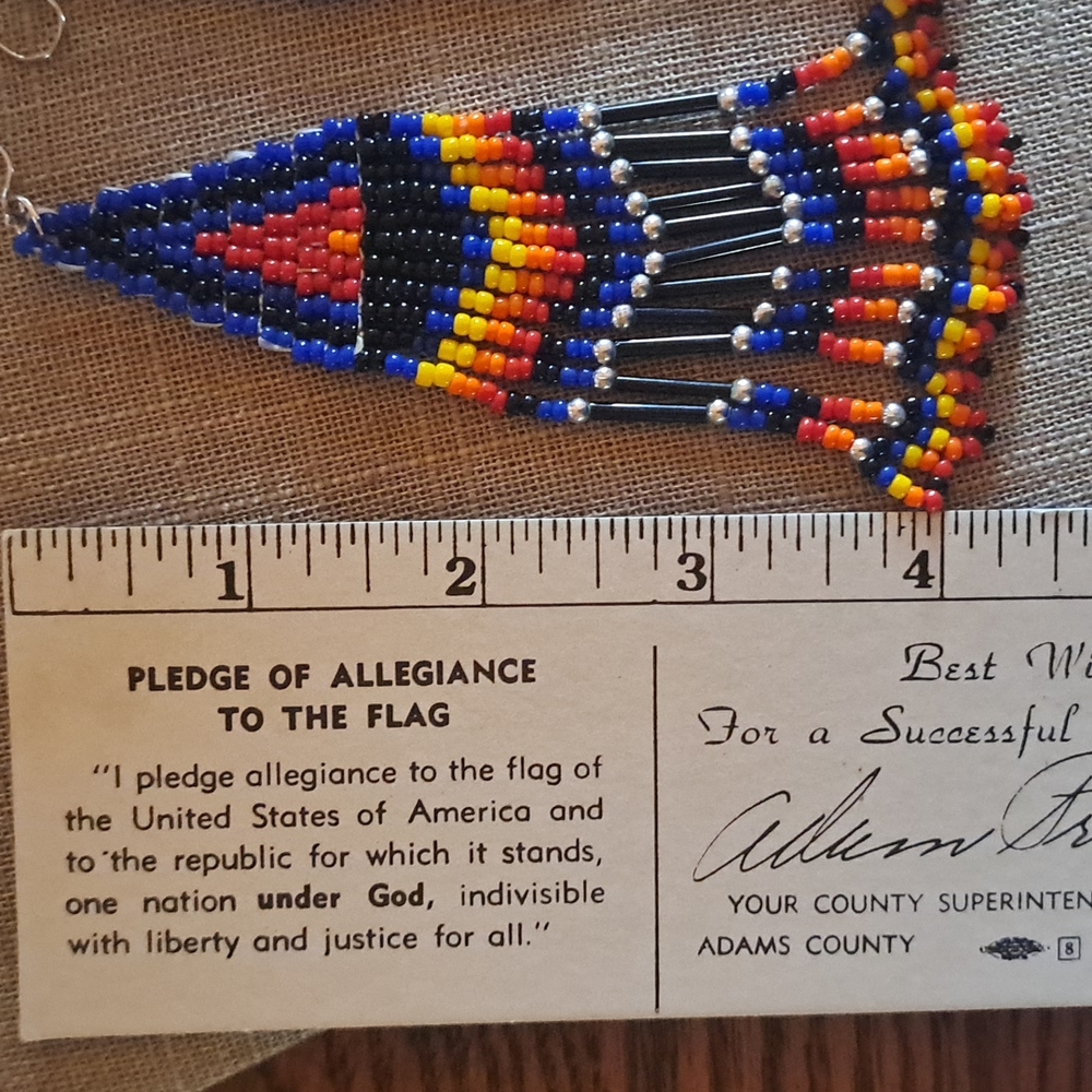 Triangular Native American Style Earrings - image 5